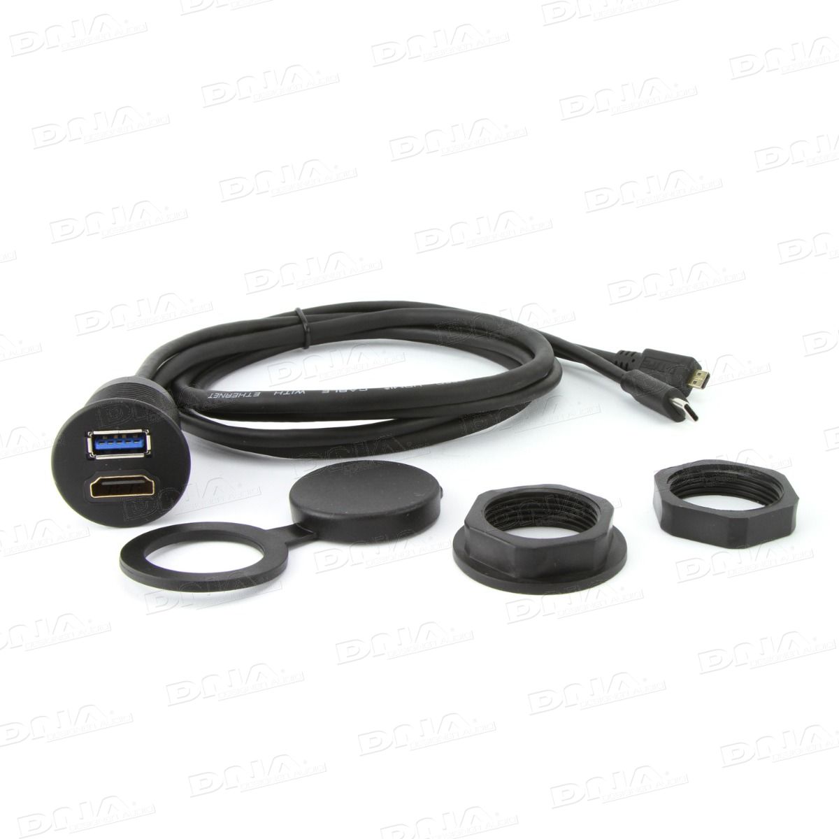 DNA - UNIUSB01MH - Universal Round Mount HDMI Adaptor Lead To Micro-D HDM