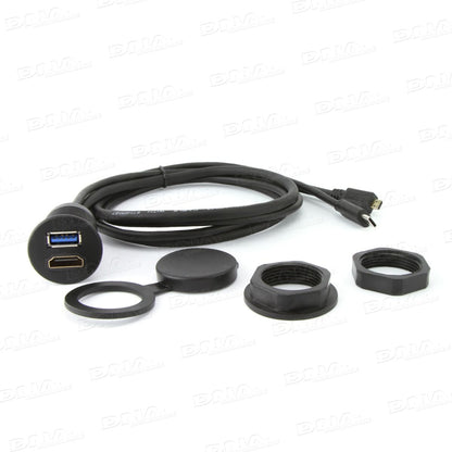 DNA - UNIUSB01MH - Universal Round Mount HDMI Adaptor Lead To Micro-D HDM