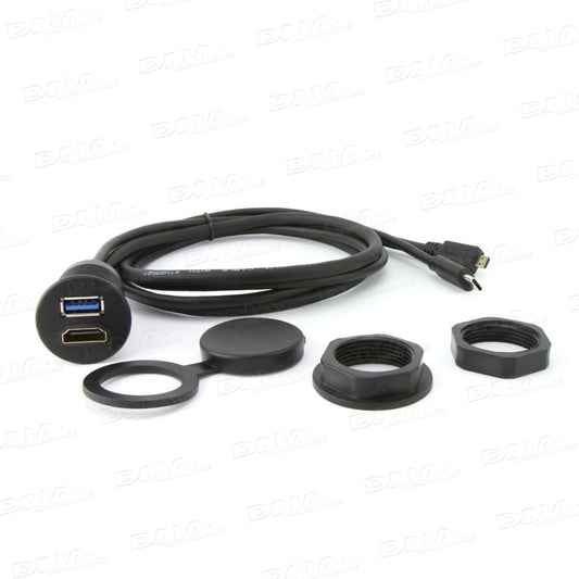 DNA - UNIUSB01MH - Universal Round Mount HDMI Adaptor Lead To Micro-D HDM