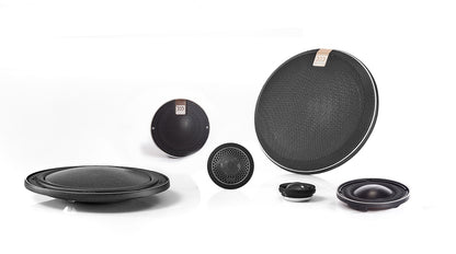 Morel - Nano Carbon 63 - 6.5inch 3 way Ultra Thin component Speakers - 100 Watt RMS