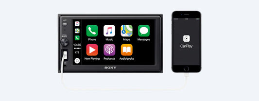 Sony - XAV-AX1000 - 6.2 inch Apple CarPlay Only Media Receiver with BLUETOOTH