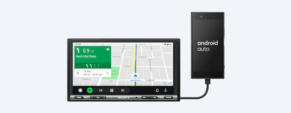Sony - XAV-AX3200 - 6.9 inch Apple CarPlay & Android Auto Head Unit