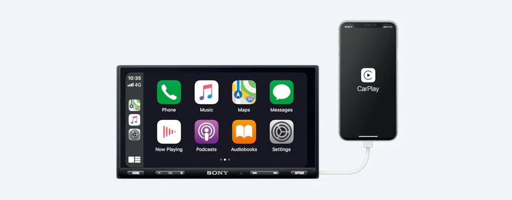 SONY - XAV-AX5500 6.95” (17.6cm) Bluetooth® Media Receiver with WebLink Cast