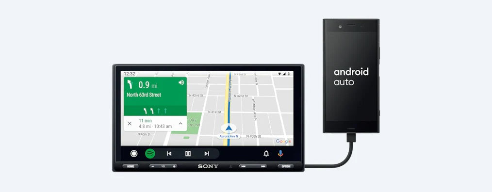 SONY - XAV-AX5500 6.95” (17.6cm) Bluetooth® Media Receiver with WebLink Cast