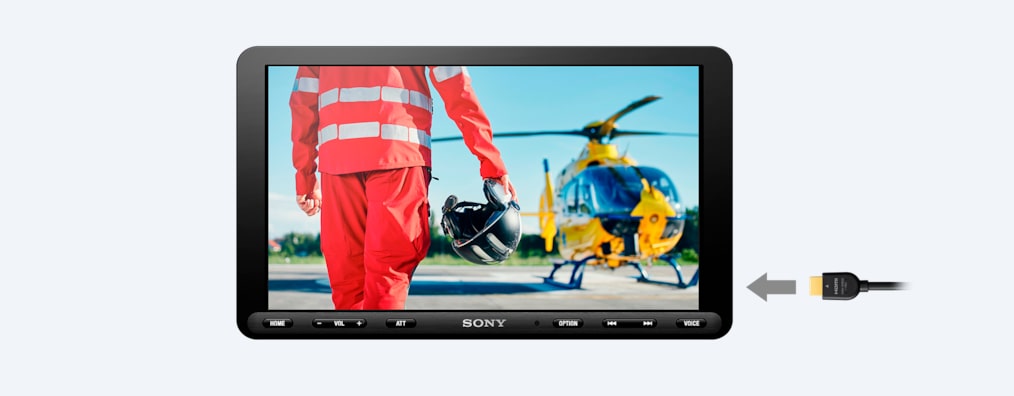 Sony - XAV-AX8100 - 8.95 Inch (22.7 cm) Digital Media Receiver with WebLink Cast