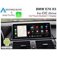 Naviplus - E70 X5 CIC iDrive 10.2 inch Android 10 - Apple CarPlay & Android Auto Replacement Display