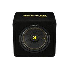 Kicker - 44VCWC124 12ich Angled Vented Loaded Subwoofer Enclosure - 300WRMS at 4 Ohm