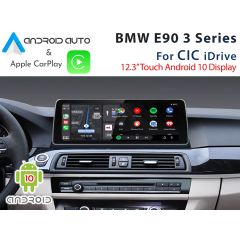 BMW E90 3 Series CIC iDrive LCI - 12.3" Touch Android 9 Display + CarPlay & Android Auto