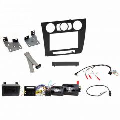 Aerpro - FP8228KM - DOUBLE DIN BLACK INSTALL KIT TO SUIT BMW - 1 SERIES (WITH MANUAL CLIMATE CONTROL)