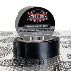 Car Builders - FT_BLK - Black Aluminium Foil Tape, 1 x 10m roll